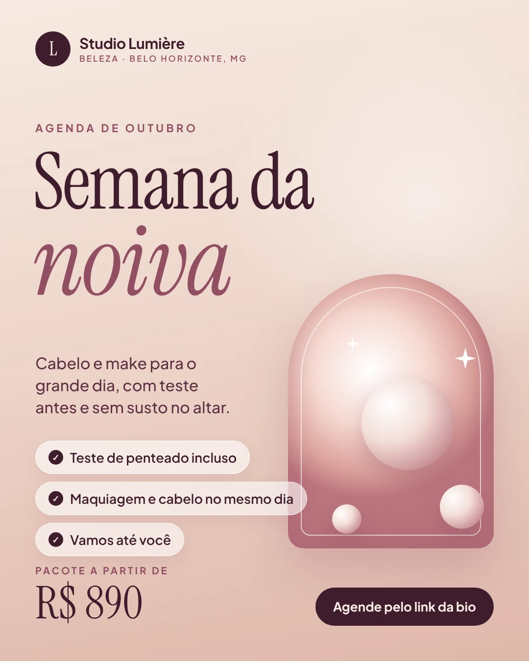 Salão de beleza: Semana da noiva